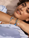925 Sterling Silver Charm Bracelet for Women - Friendship Jewelry