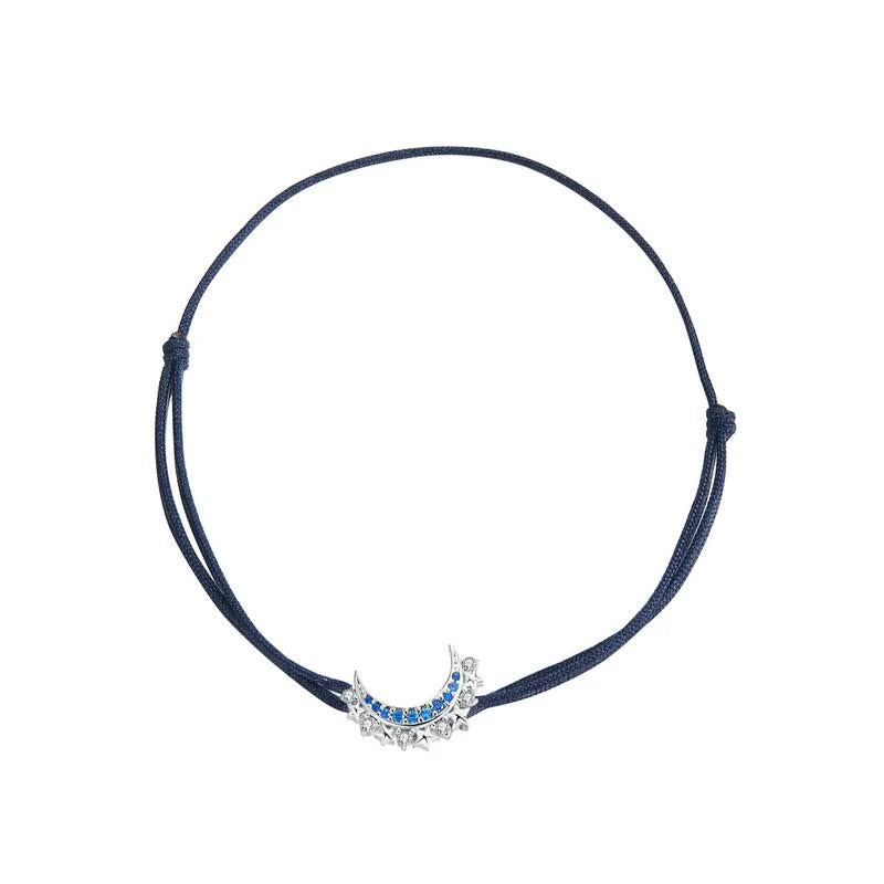 Moon Star Bracelet 925 Sterling Silver for Women Girls