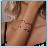 Moon Star Bracelet 925 Sterling Silver for Women Girls