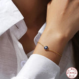 925 Silver Evil Eye Bracelets: Lucky Jewelry for Christmas