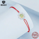 925 Silver Sun & Moon Couples Bracelet Chain Hand Rope - Fine Jewelry Gift