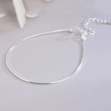 925 Silver Snake Bone Chain Bracelet Women Fine Jewelry