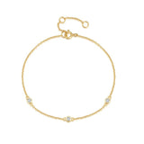 925 Sterling Silver Bubble Diamond Bracelet CZ Stackable Women's Jewelry