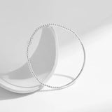 925 Silver Elastic Beads Bracelets Stackable Fine Jewelry Women