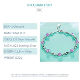 925 Silver Zircon Bracelet Chains Charm Jewelry