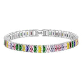 3/3.5/4/5mm Moissanite Bracelet S925 Sterling Silver Wedding Party Jewelry