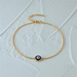 925 Silver Evil Eye Charm Bracelet Enamel Women's Jewelry Wedding Party