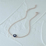 925 Silver Evil Eye Charm Bracelet Enamel Women's Jewelry Wedding Party