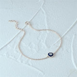 925 Silver Evil Eye Charm Bracelet Enamel Women's Jewelry Wedding Party