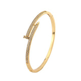 Luxury Zircon Nail Opening Women's Bracelet