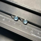 Natural Aquamarine Hook Earrings 925 Silver Fine Jewelry Classic Style