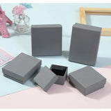 5pcs Gray Pink Jewelry Set Gift Boxes With Sponge Inside
