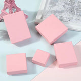5pcs Gray Pink Jewelry Set Gift Boxes With Sponge Inside
