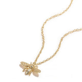 925 Silver Bee Necklace Women Pendant Neck Mother's Jewelry