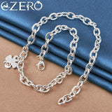 925 Silver Lucky Number 5 Pendant Necklace Wedding Party Charm Jewelry