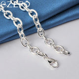 925 Silver Lucky Number 5 Pendant Necklace Wedding Party Charm Jewelry