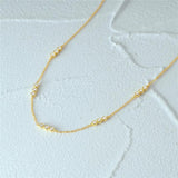 S925 Silver Zircon Clavicle Necklace Daily Wear Women's Stacked Collar