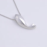 Sterling Silver Whale Fish Necklace Dolphin Pendant Silver Chain Women Jewelry