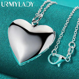 925 Silver Heart Pendant Necklace for Women - Elegant Jewelry