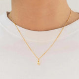 925 Silver Droplet Pendant Necklace Couple Jewelry Anniversary