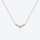 925 Silver Queen Zircon Pendant Necklace Women Jewelry