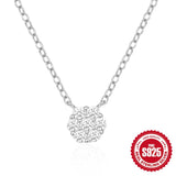 S925 Silver Butterfly Pendant Necklace Minimalist Style Collarbone Chain