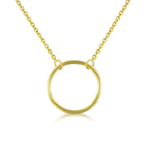 10mm Round Circle Necklace 925 Sterling Silver Choker