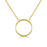 10mm Round Circle Necklace 925 Sterling Silver Choker