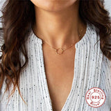10mm Round Circle Necklace 925 Sterling Silver Choker