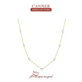 Round Diamond Necklace 925 Sterling Silver Plated Overlay Style Wedding Jewelry