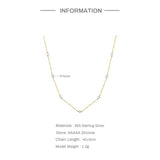 Round Diamond Necklace 925 Sterling Silver Plated Overlay Style Wedding Jewelry