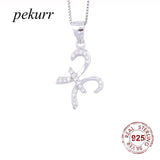 925 Silver Pisces Horoscope Necklace Zircon Flower Jewelry