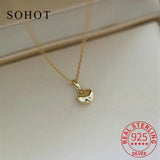 925 Sterling Silver Heart Pendant Necklace for Women Party Jewelry