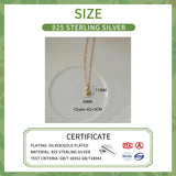 925 Sterling Silver Heart Pendant Necklace for Women Party Jewelry
