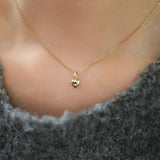 925 Sterling Silver Heart Pendant Necklace for Women Party Jewelry