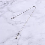 Pekurr 925 Silver Sea Turtle Necklace Zircon Pendant Women Fine Jewelry