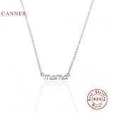 925 Silver Necklace Mama Mother's Gift Chain Choker 18k Jewelry