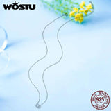 925 Sterling Silver Zircon Pendant Necklaces For Women