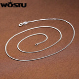 925 Silver Link Chains Necklaces for Women Wedding Jewelry