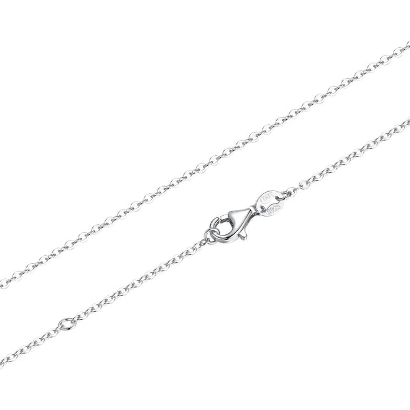 925 Sterling Silver Adjustable Chain Necklace ECA010-45