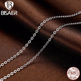 925 Sterling Silver Adjustable Chain Necklace ECA010-45