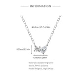 925 Silver Zircon Pendant Choker Necklace for Women