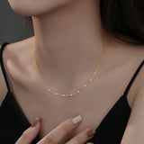 925 Silver Zircon Water Drop Necklace Women Party Jewelry