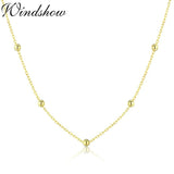 925 Sterling Silver Beaded Cross Chain Choker Necklace for Women Girls