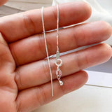 0.8mm Silver 925 Sterling Box Chain Necklace 18in