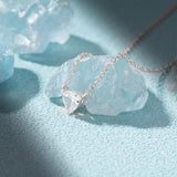 925 Silver Triangular Zircon Pendant Necklace for Women