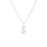 925 Silver Stone Pendant Necklaces for Women Wedding Jewelry