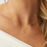 925 Silver Stone Pendant Necklaces for Women Wedding Jewelry