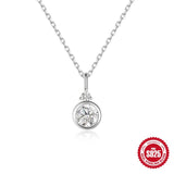 925 Silver Zircon Pendant Necklace Women Gift Jewelry Collares