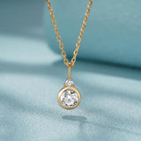925 Silver Zircon Pendant Necklace Women Gift Jewelry Collares